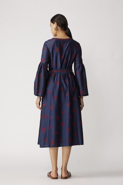 Jonah Belted Embroidered Dress